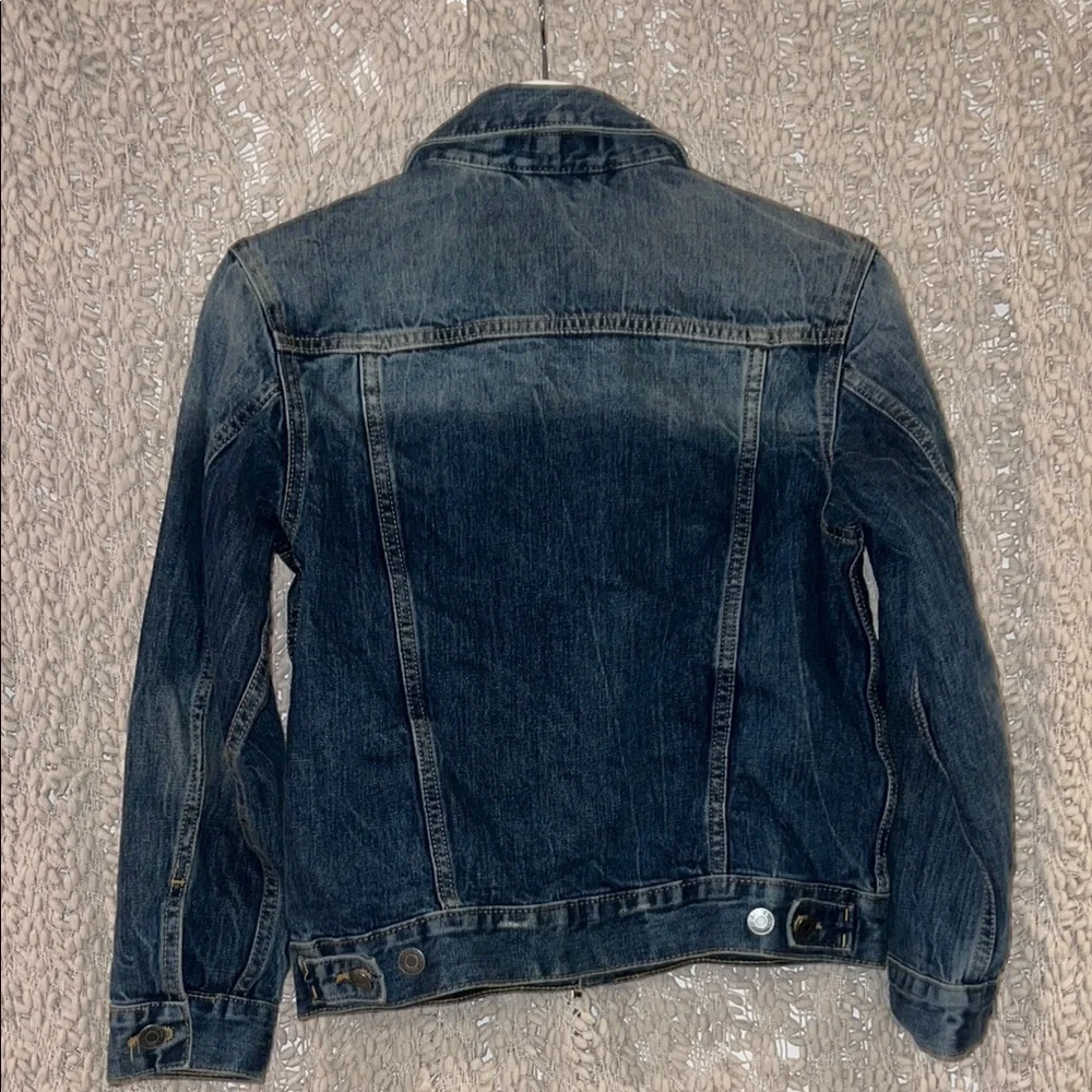 Gap Kids Distressed Denim Jacket Size 10/11 Large